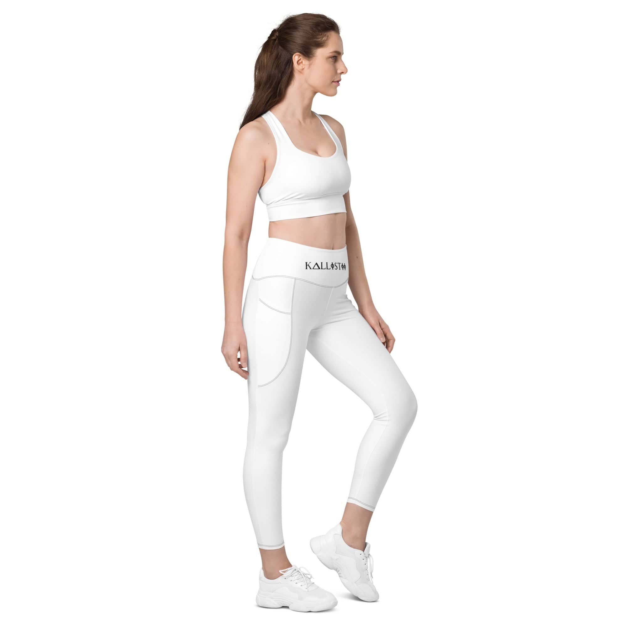 High Waisted Leggings | Logo Waistband | Kallistii
