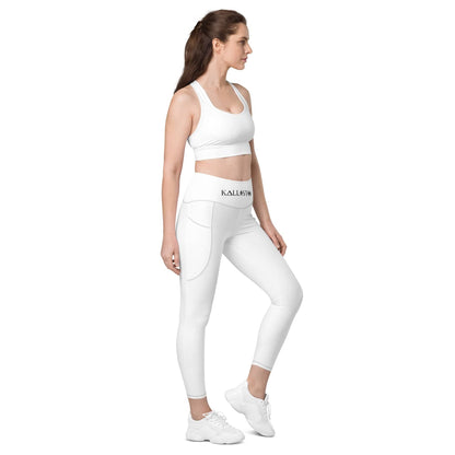 High Waisted Leggings | Logo Waistband | Kallistii
