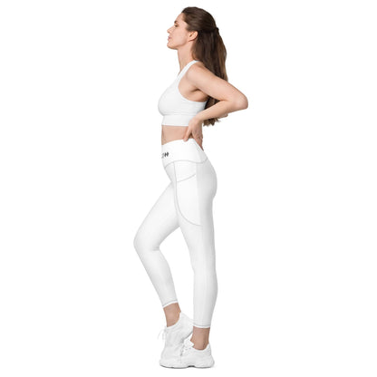 High Waisted Leggings | Logo Waistband | Kallistii
