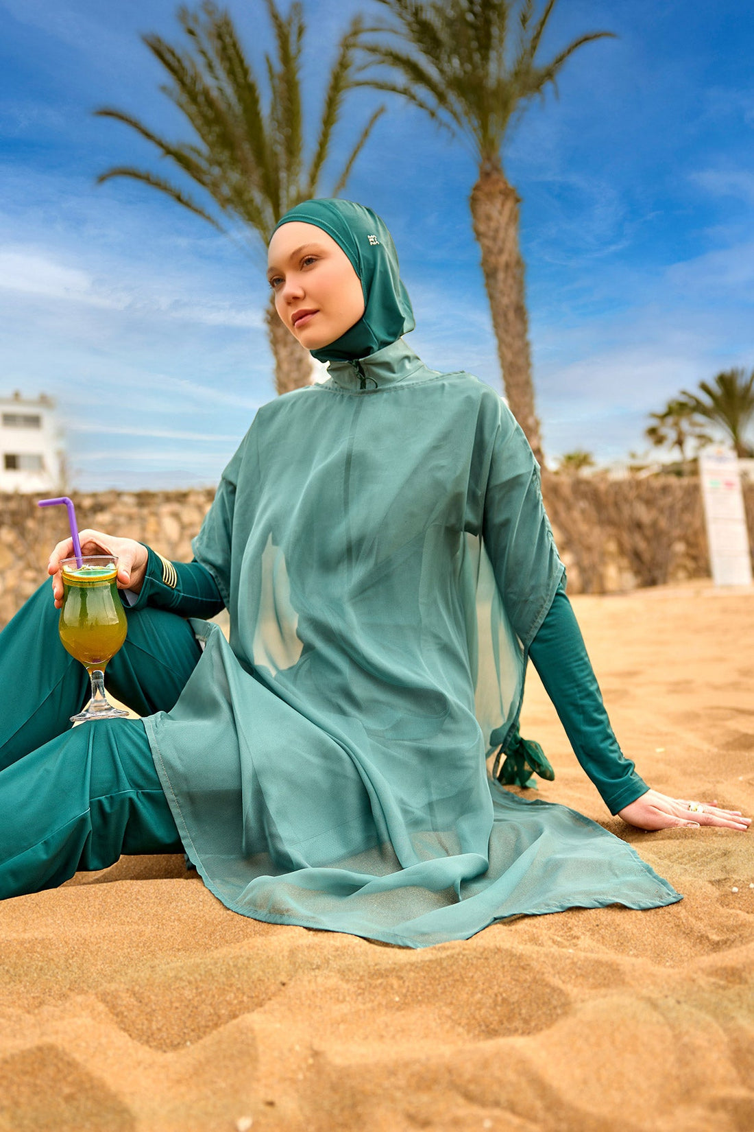 Marina Green Silky Pareo - P2516-1