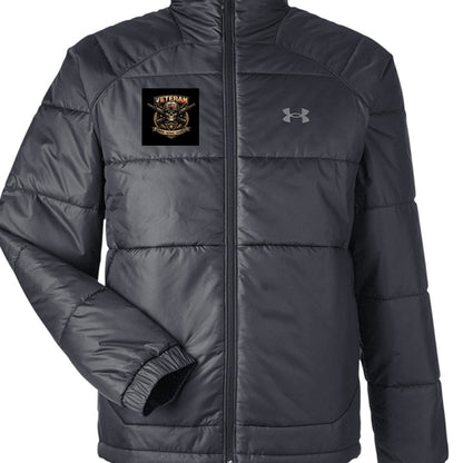 Veteran Badge Outerwear Jacket - This Is Where I Stand - Honor, Courage and Sacrifice - Veteran Strong - Under Armour Men&
